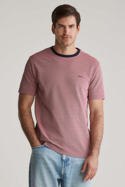 PÓLÓ GANT 4-COL OXFORD REGULAR  T-HIRT WATERMELON RED