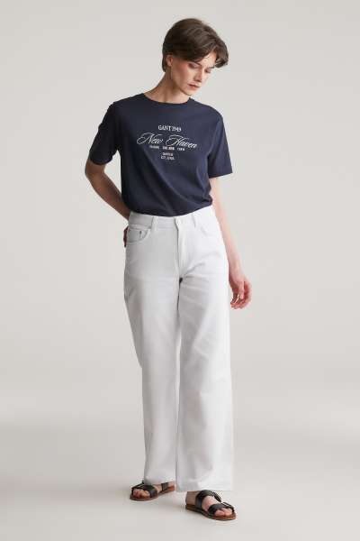 FARMER GANT REL STRAIGHT WHITE JEANS EGGSHELL