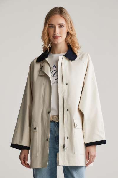 DZEKI GANT REL CORDUROY COLLAR JACKET LINEN