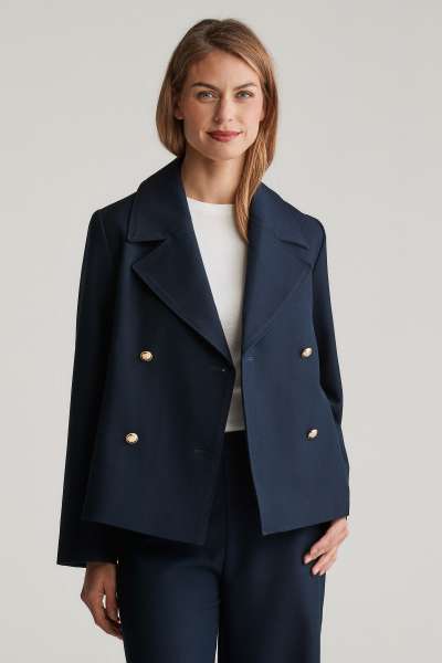 KABÁT GANT TEXTURE LIGHT PEACOAT EVENING BLUE