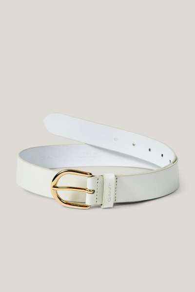 ÖV GANT LEATHER BELT CREAM