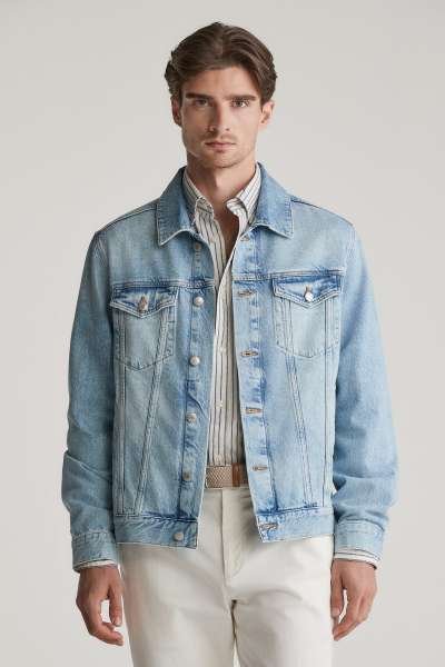 DZSEKI GANT DENI JACKET LIGHT BLUE VINTAGE