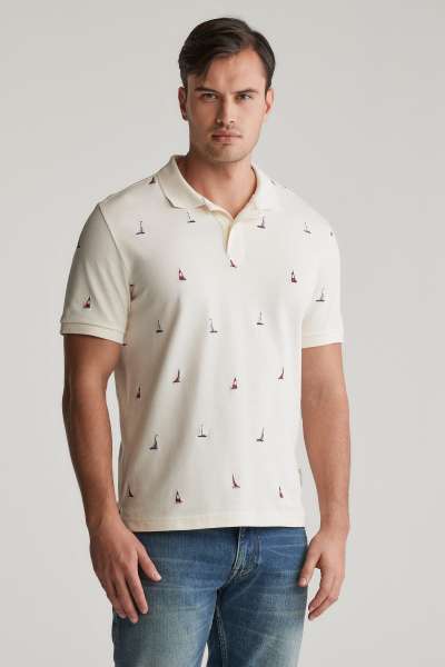 PÓLÓ GANT EBROIDERED GRAPHIC POLO CREA