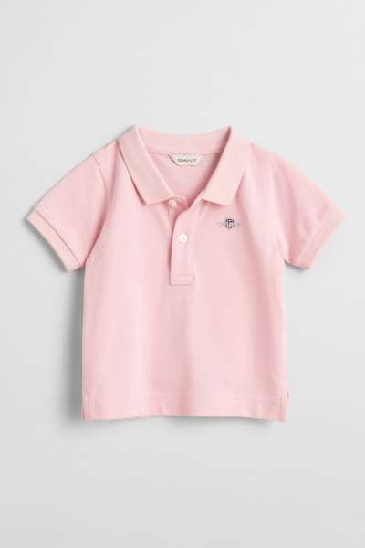 PÓLÓ GANT SHIELD PIQUE SS RUGGER BLUSHING PINK