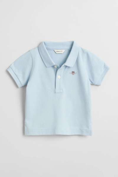 PÓLÓ GANT SHIELD PIQUE SS RUGGER CALMING BLUE