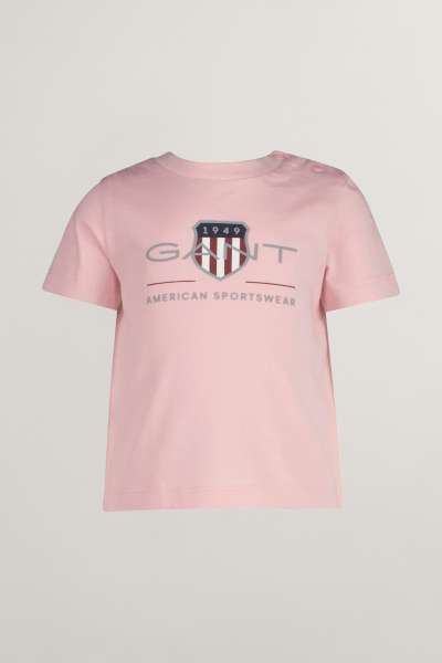 PÓLÓ GANT ARCHIVE SHIELD SS T-SHIRT BLUSHING PINK