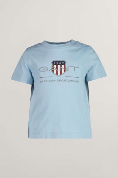 PÓLÓ GANT ARCHIVE SHIELD SS T-SHIRT CALMING BLUE