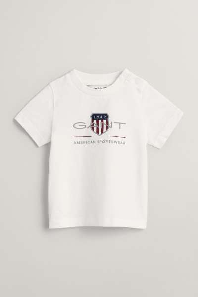 PÓLÓ GANT ARCHIVE SHIELD SS T-SHIRT WHITE