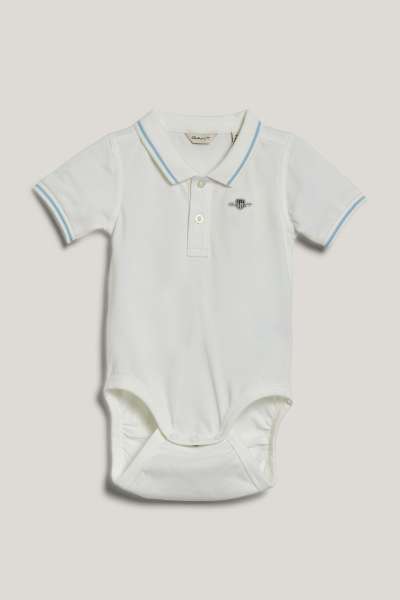 BODY GANT CONTRAST TP PIQUE BODY WHITE