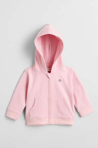 MELEGÍTŐ FELSŐ GANT SHIELD ZIP HOODIE BLUSHING PINK