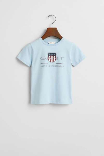 PÓLÓ GANT ARCHIVE SHIELD SS T-SHIRT CALMING BLUE