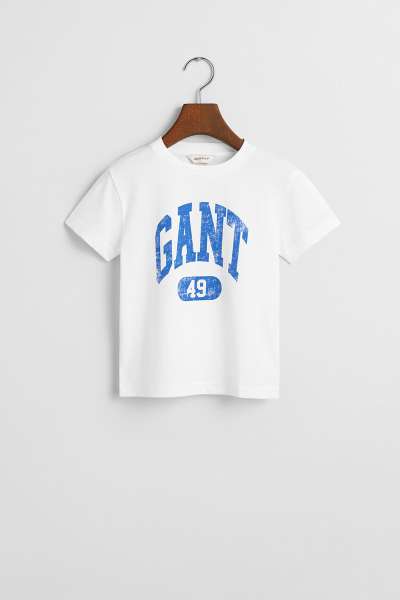 PÓLÓ GANT 49 ARCH RELAXED T-SHIRT WHITE