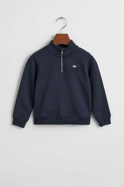 MELEGÍTŐ FELSŐ GANT SHIELD HALF ZIP SWEAT EVENING BLUE