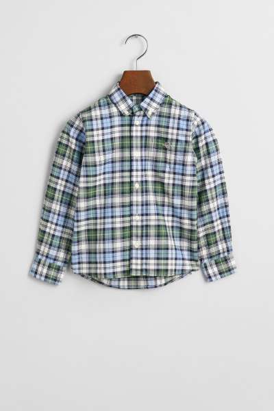 ING GANT ARCHIVE OXFORD CHECKED SHIRT CLEAR SKY
