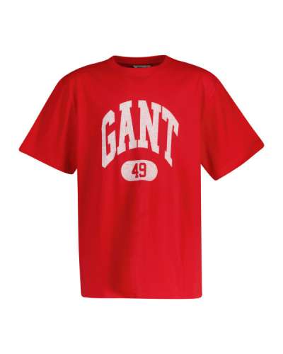 PÓLÓ GANT 49 ARCH RELAXED T-SHIRT BRIGHT RED