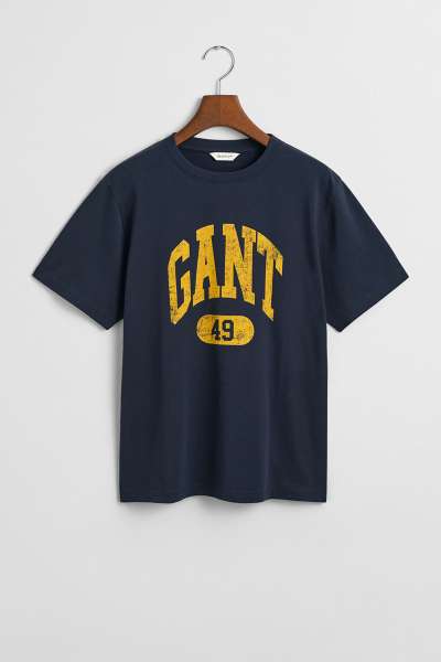 PÓLÓ GANT 49 ARCH RELAXED T-SHIRT EVENING BLUE