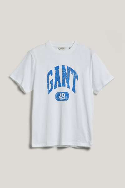 PÓLÓ GANT 49 ARCH RELAXED T-SHIRT WHITE