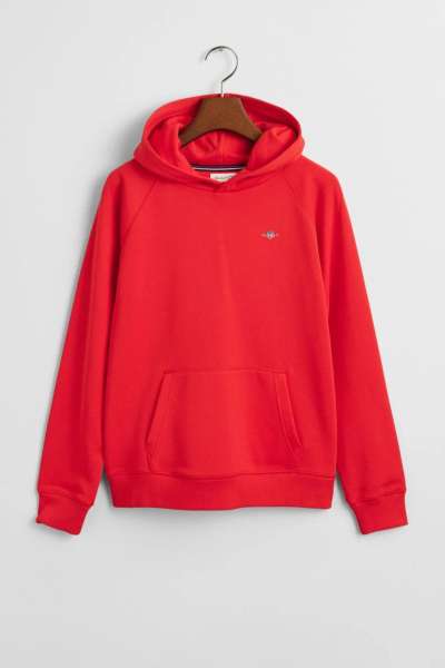 MELEGÍTŐ FELSŐ GANT SHIELD HOODIE BRIGHT RED