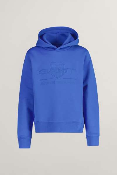 MELEGÍTŐ FELSŐ GANT TONAL AS HOODIE GREECE BLUE
