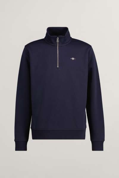 MELEGÍTŐ FELSŐ GANT SHIELD HALF ZIP SWEATSHIRT EVENING BLUE