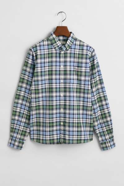 ING GANT ARCHIVE OXFORD CHECKED SHIRT CLEAR SKY