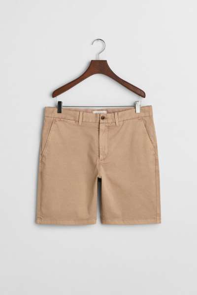 RÖVIDNADRÁG GANT REG DOBBY CHINO SHORTS DARK KHAKI