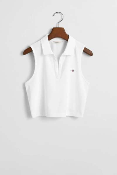 PÓLÓ GANT SLIM PIQUE TOP WHITE
