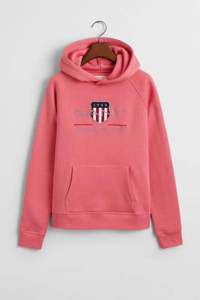 MELEGÍTŐFELSŐ GANT ARCHIVE SHIELD HOODIE BLUSH PINK