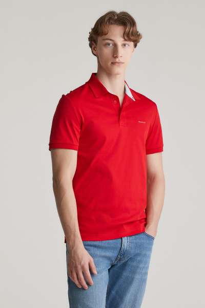 PÓLÓ GANT ERCERISED SS POLO RUBY RED