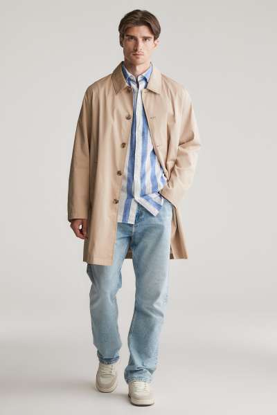 KABÁT GANT COTTON CAR COAT DRY SAND