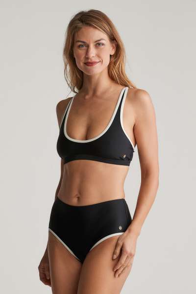 FÜRDŐRUHA GANT HIGH WAIST BIKINI HIPSTER BLACK