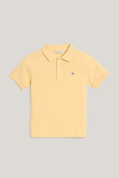 PÓLÓ GANT SHIELD SS PIQUE DUSTY LIGHT YELLOW