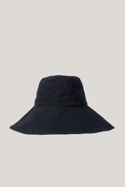 KALAP GANT LINEN SUN HAT BLACK