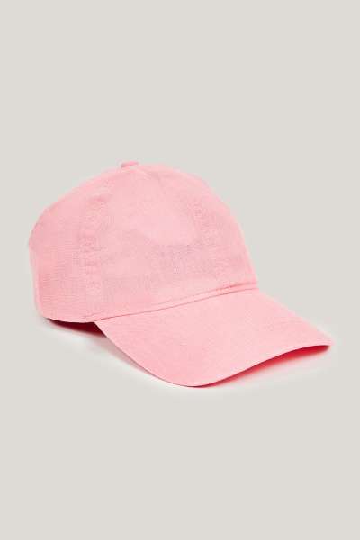 SAPKA GANT LINEN CAP GERANIUM PINK