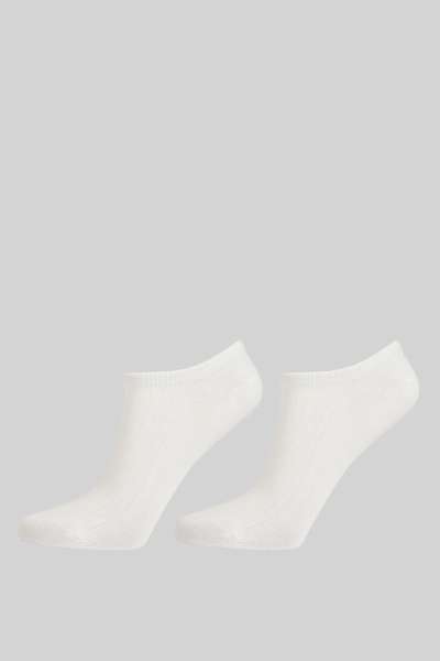 ZOKNI GANT LYOCELL RIB LOW CUT SOCKS 2-PACK EGGSHELL