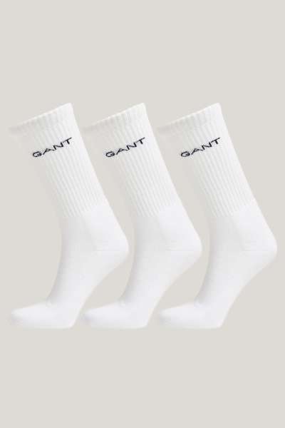 3-PACK ZOKNI GANT SPORT SOCKS 3-PACK WHITE