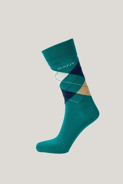 ZOKNI GANT ARGYLE SOCKS DEEP GREEN