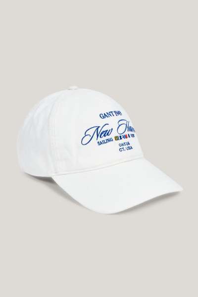 SAPKA GANT 1949 NEW HAVEN COTTON CAP EGGSHELL