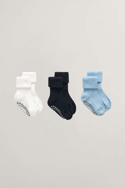 ZOKNI GANT SOCKS 3-PACK CALMING BLUE