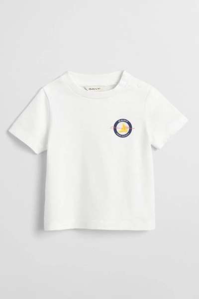 PÓLÓ GANT SAILING GRAPHIC T-SHIRT WHITE