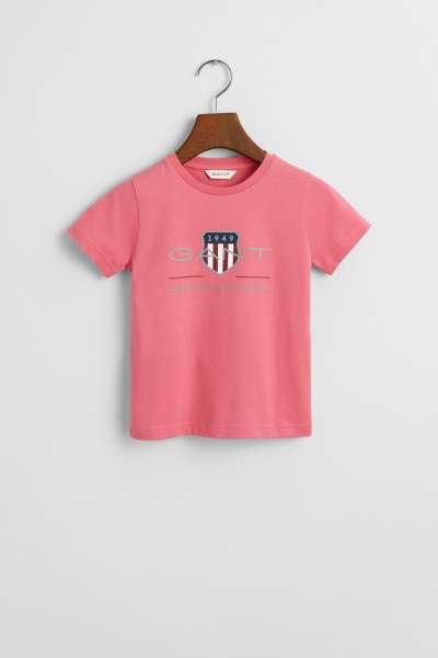 PÓLÓ GANT ARCHIVE SHIELD SS T-SHIRT BLUSH PINK