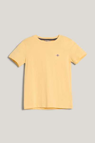 PÓLÓ GANT SHIELD SS T-SHIRT DUSTY LIGHT YELLOW