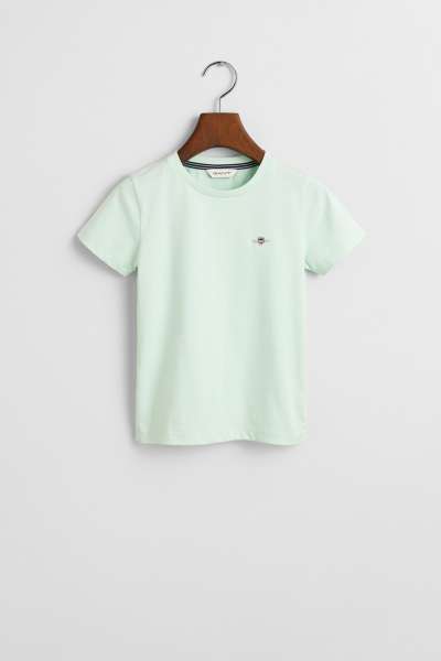 PÓLÓ GANT SHIELD SS T-SHIRT FADED MINT