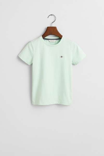 PÓLÓ GANT SHIELD SS T-SHIRT FADED MINT