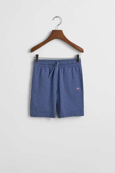 TRÉNINGRUHA RÖVIDNADRÁG GANT SHIELD COTTON SLUB SHORTS DUSTY NAVY
