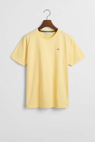 PÓLÓ GANT SHIELD SS T-SHIRT DUSTY LIGHT YELLOW