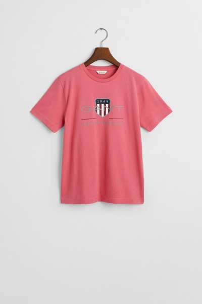 PÓLÓ GANT ARCHIVE SHIELD SS T-SHIRT BLUSH PINK