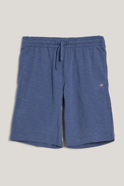 TRÉNINGRUHA RÖVIDNADRÁG GANT SHIELD COTTON SLUB SHORTS DUSTY NAVY