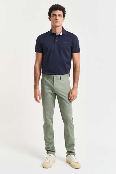 NADRÁG GANT SLIM SPORTS CHINOS KALAMATA GREEN