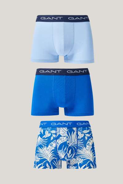 ALÓNEMŰ GANT TROPICAL PRINT TRUNK 3-PACK RICH BLUE
